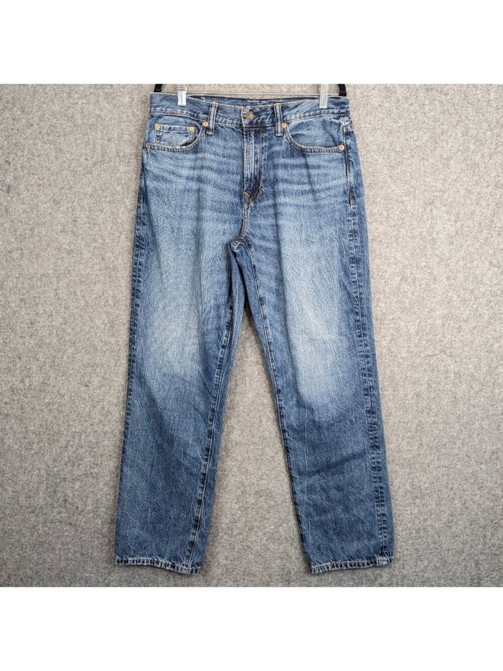 American Eagle Mens Blue Jeans 30x32 Classic Fit Distressed Denim Casual